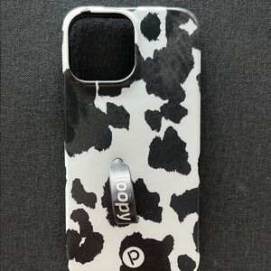 Loopy Case Monochrome Cow Pattern Phone Cover